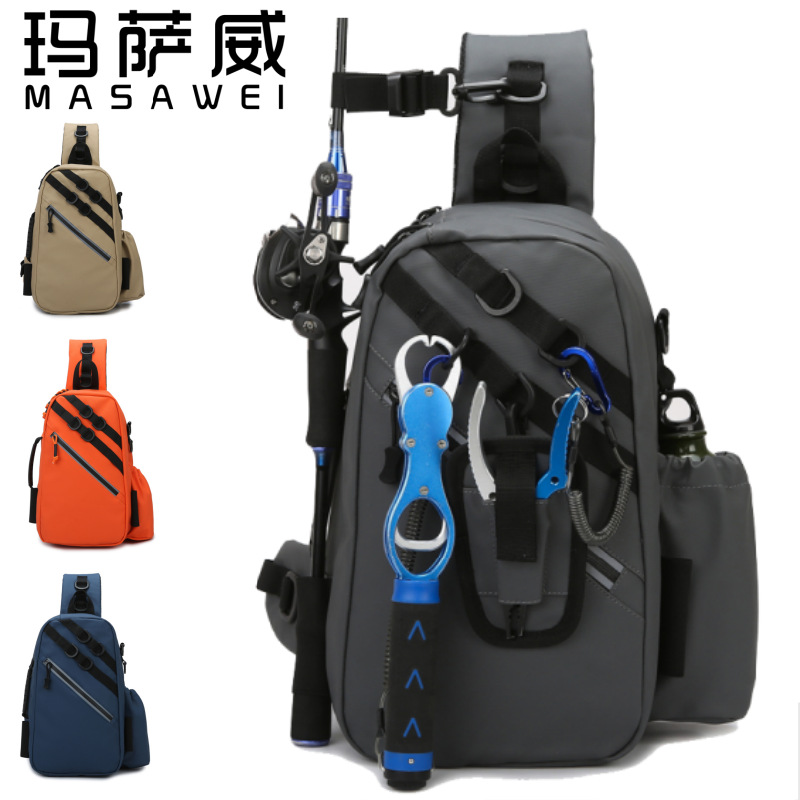 Fishing Bag Waterproof - 防水オックスフォード生地軽量アウトドアライディングバックパックショルダーバッグ多機能ロードサブバッグ釣り