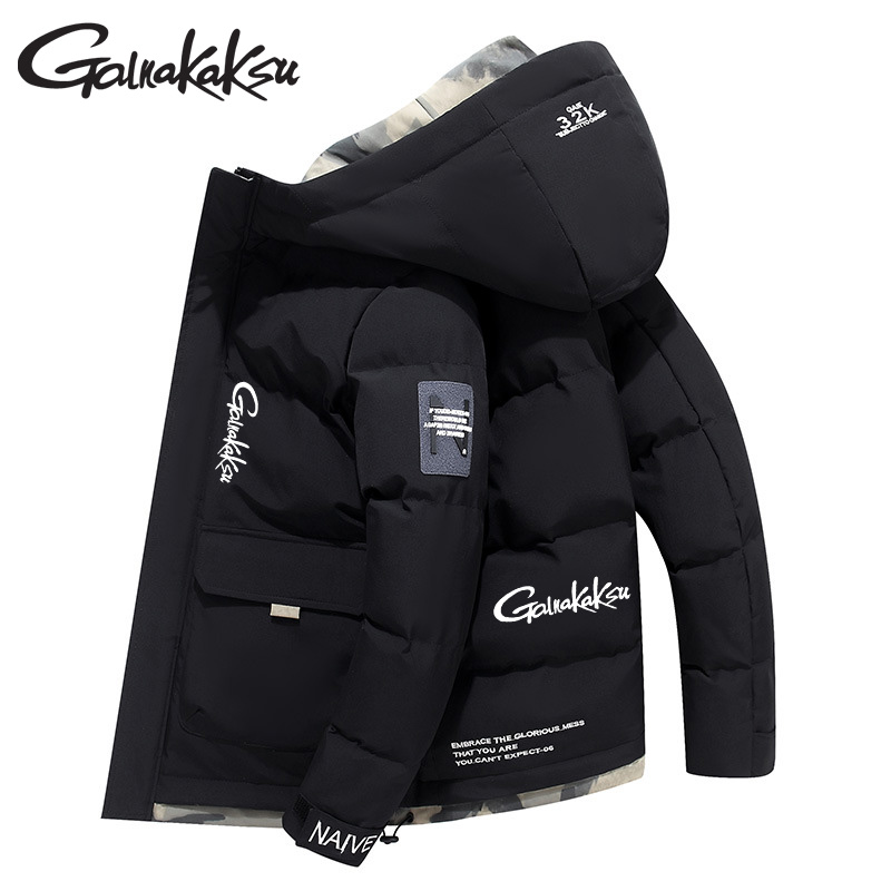 Fishing Jacket Waterproof - フード付きフィッシングジャケット,暖かいカーディガン,綿のコート,アウトドアスポーツ,新しい秋と冬