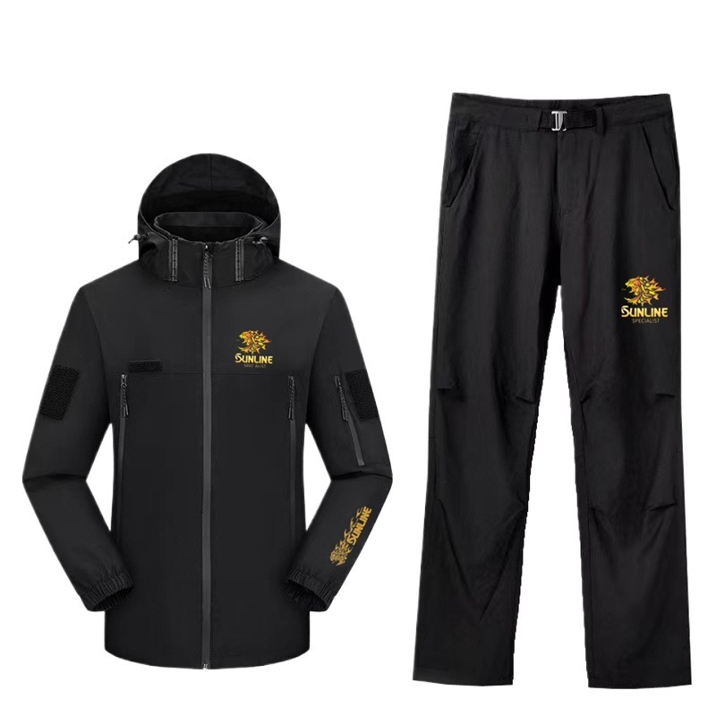 Fishing Rain Suit - 2025年秋冬新作 日本SUNLINE ウェアセット フリースフィッシングスーツ 日焼け止めフリース 暖かいジャケット
