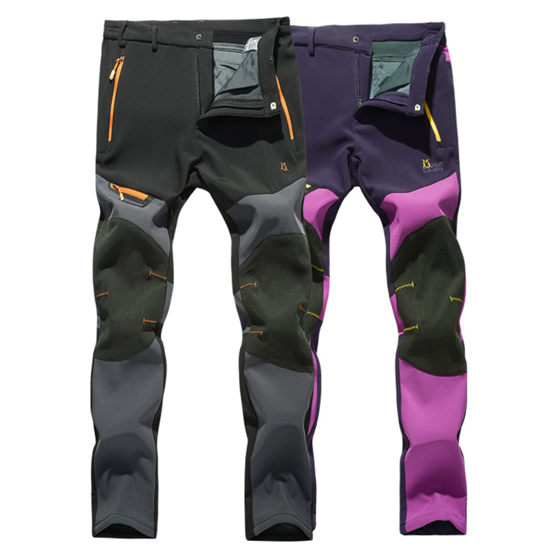 Fishing Pants Waterproof - 秋冬サーマルフィッシングパンツ男性女性防風フリースソフトシェル充電パンツ防水狩猟ハイキングズボン