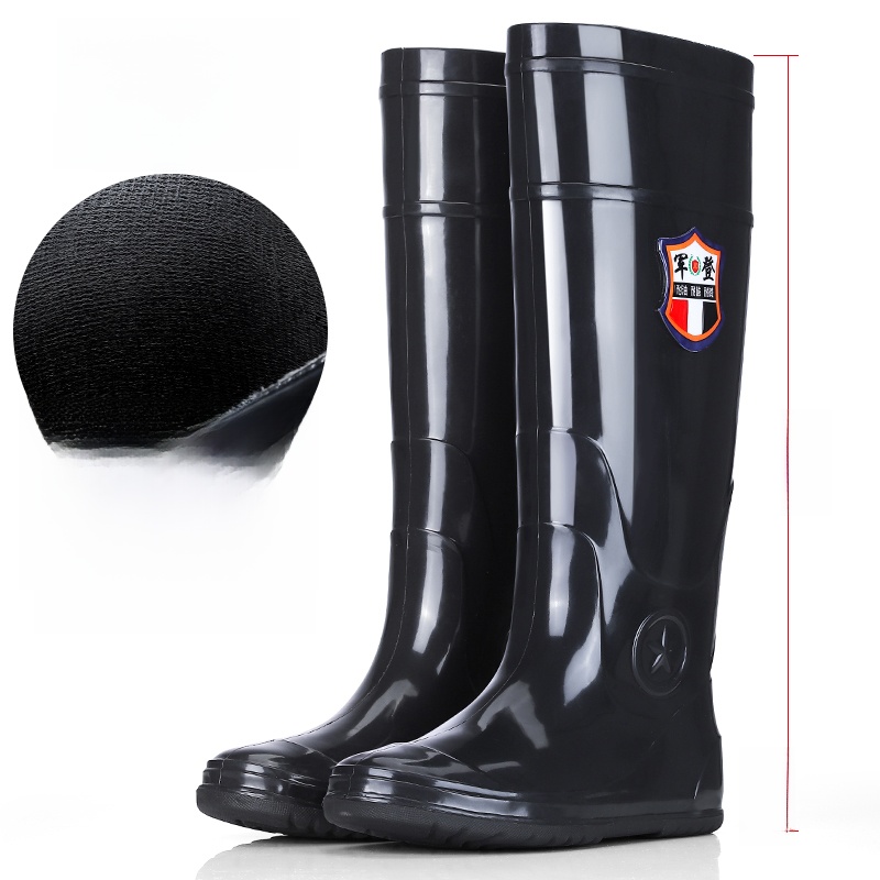 Fishing Boots - 快適なハイチューブレインブーツ男性女性釣り靴滑り止めソフトボトムフラットボトム耐久性のあるプラスチック靴