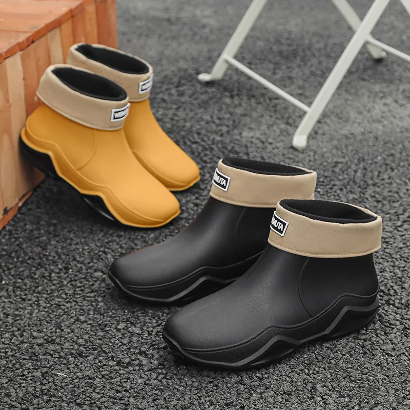 Fishing Boots - 男女兼用ローカットレインシューズ：アウトドアフィッシング防水シューズ、スタイリッシュなアウトドアウェア、レインブーツ2025