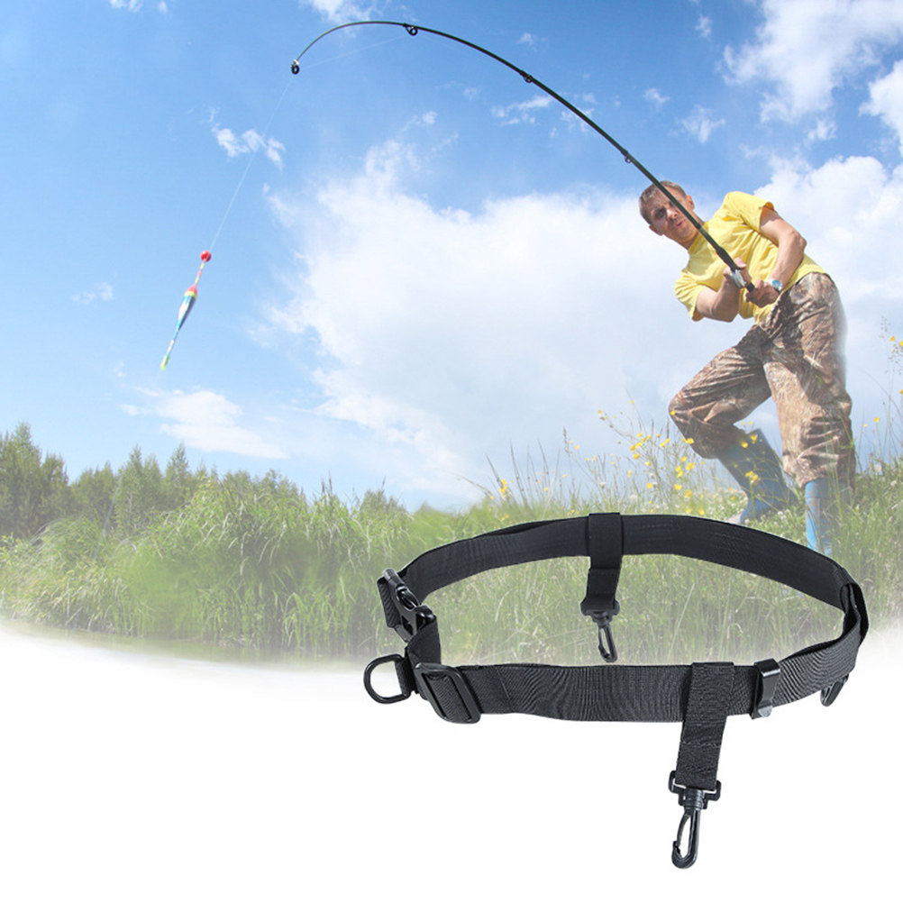 Fishing Belt - 2 個の釣り用ウエストベルト、ウェーダー釣り人用調節可能な安全ストラップ、クイックリリースバックル、D リングフック、タックルアクセサリー付き