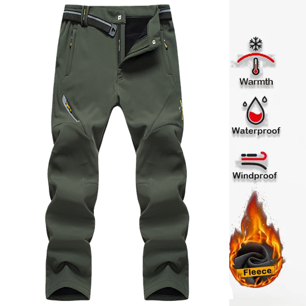 Fishing Pants Waterproof - 男性用の特大の伸縮性ハイキングパンツ,アウトドアスポーツ,キャンプ,トレッキング,釣り,サイクリング,ランニング,クライミング,ソフトシェル