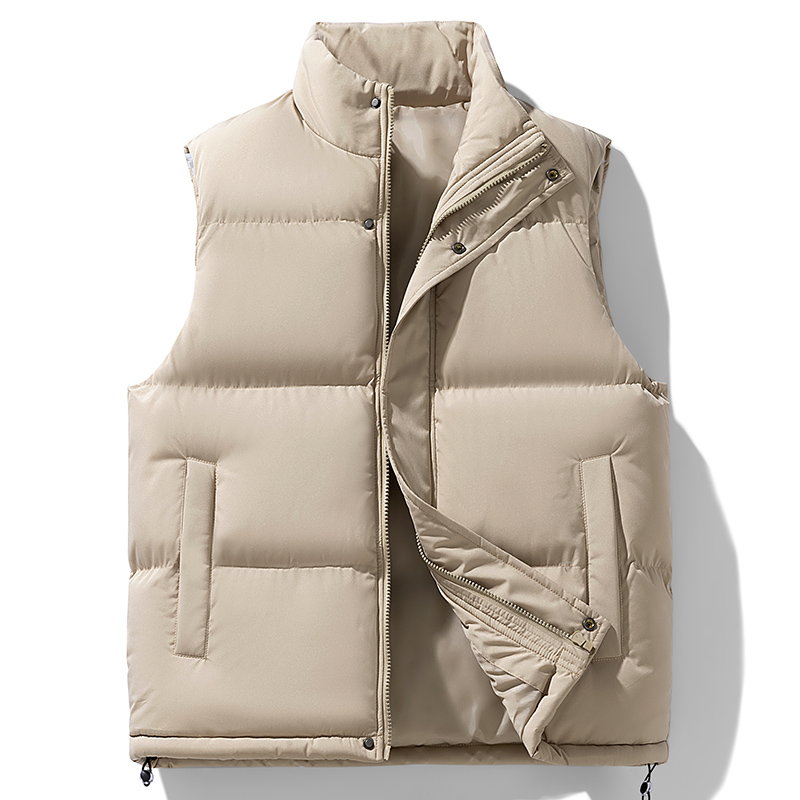 Fishing Vest - フィッシングベスト スタンドアップカラー アウトドアベスト メンズ ダウンコットンベスト メンズ