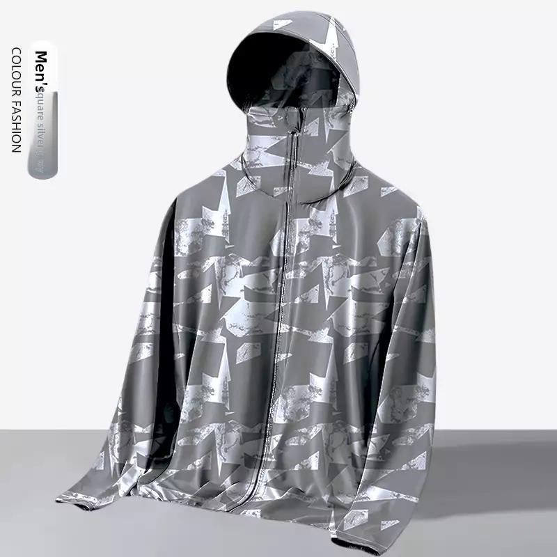 Fishing Hoodie - ユニセックス サマー ルーズフィット フード付き アウトドア 日焼け防止ジャケット