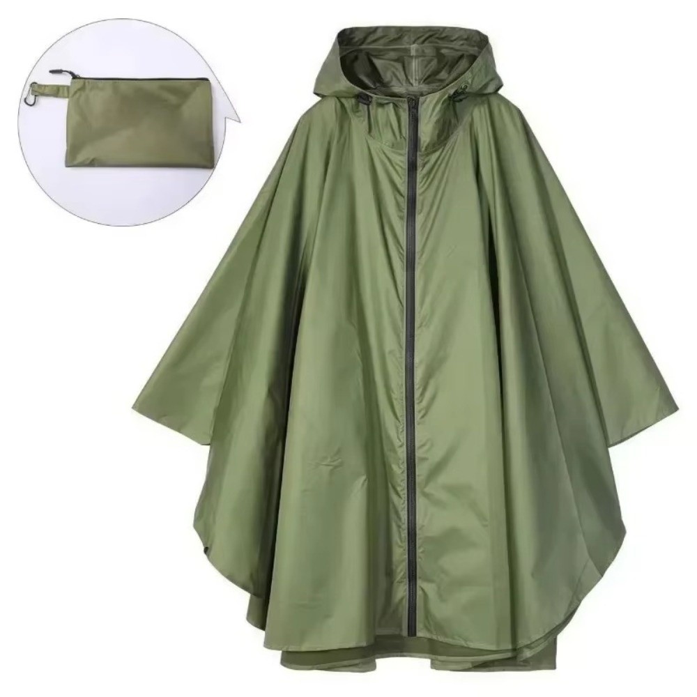 Fishing Rain Suit - 新しい3in1アウトドアレインコート、フード付き袖付き防水レインポンチョ、多機能大型レインカバー、ハイキング旅行用