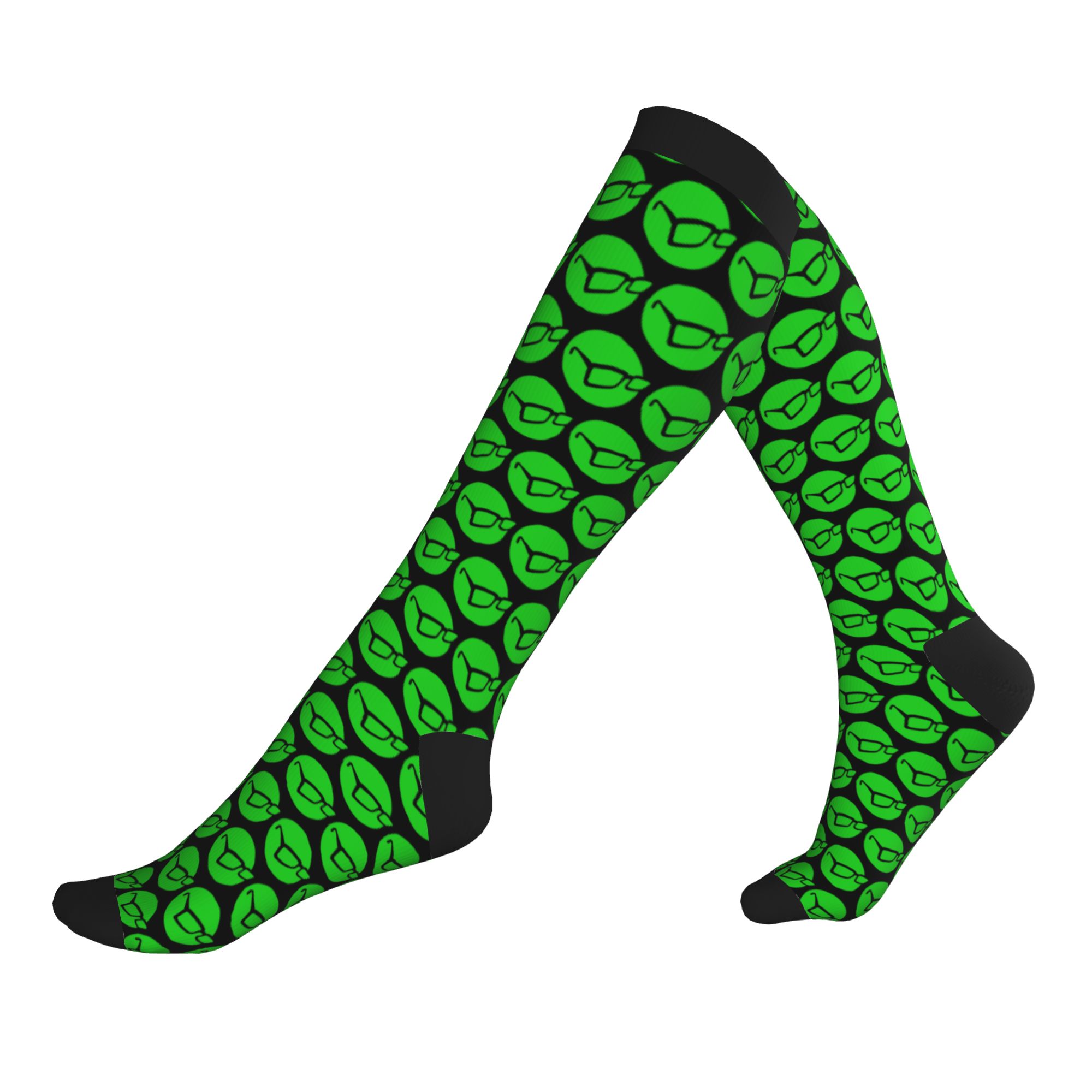 Fishing Socks - 面白いプリントコルダ釣りロゴソックス女性男性用ストレッチ夏秋冬漁師ギフトスポーツ圧縮ソックス
