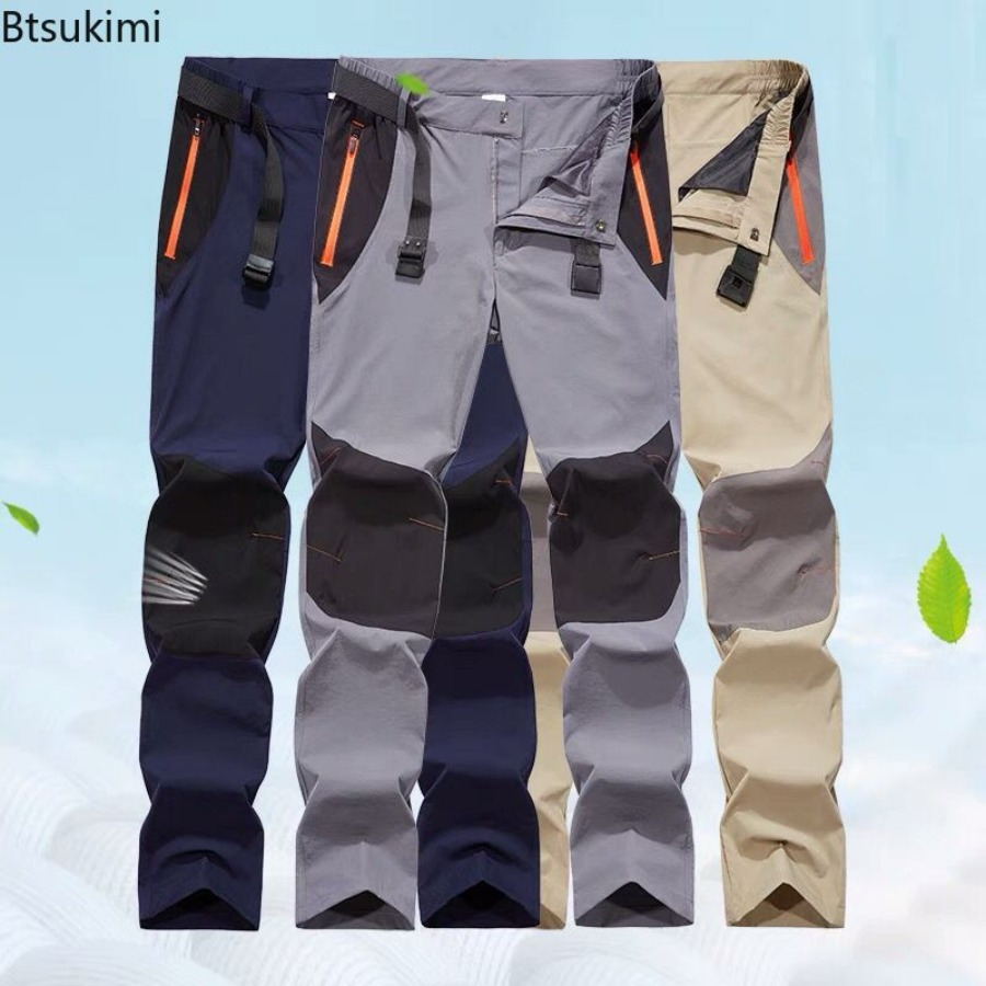 Fishing Pants Waterproof - 2026メンズスポーツ防水カーゴパンツ戦術的な速乾性ズボン男性用アウトドアハイキングキャンプ釣りカジュアルパンツビッグサイズ