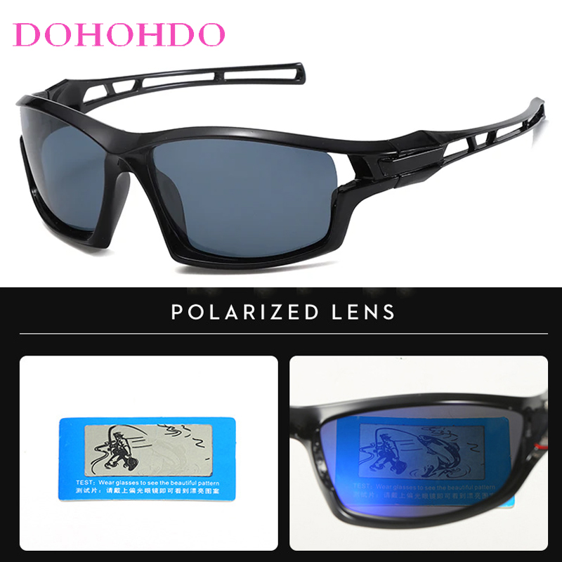 Fishing Sunglasses Polarized - レトロブランド偏光サングラス男性女性アウトドアスポーツサングラス UV400 運転アンチグレア釣りサイクリングメガネゴーグル