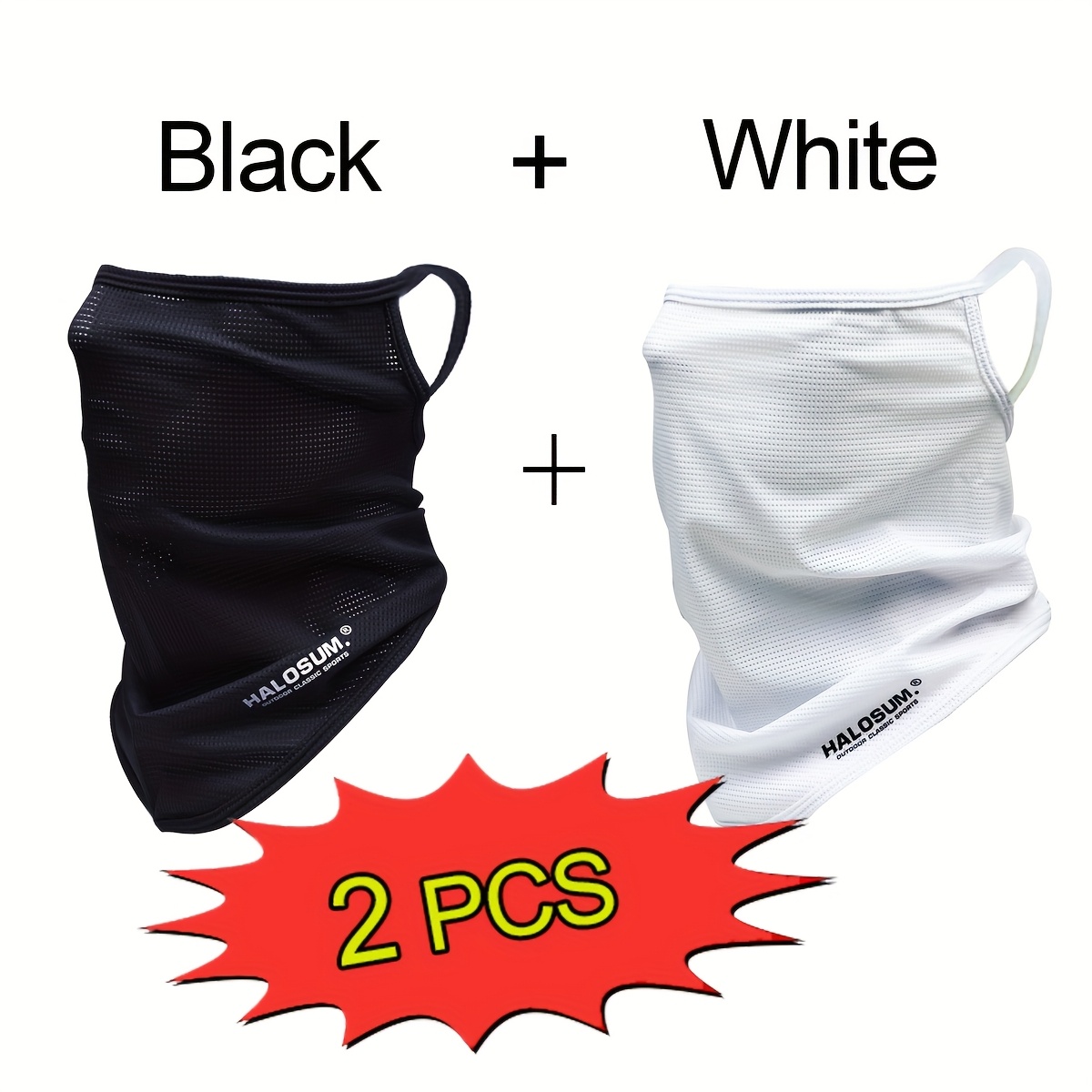 Fishing Mask Sun Protection - 1/2 個アイスシルクフェイスマスク通気性サイクリングバイザー湿気吸収冷却抗紫外線釣りハイキングランニング速乾性フェイスカバー