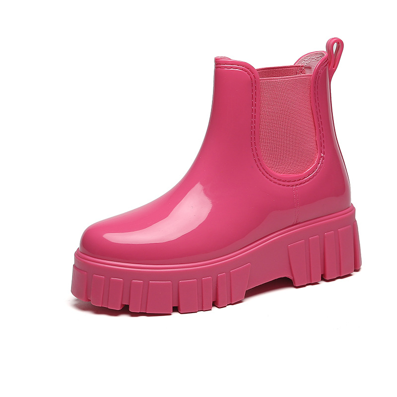 Fishing Waders - プラットフォームブーツ女性ガーデン長靴防水ゴムチェルシーブーツ女性ノンスリップrainshoes釣りウェーダー水靴