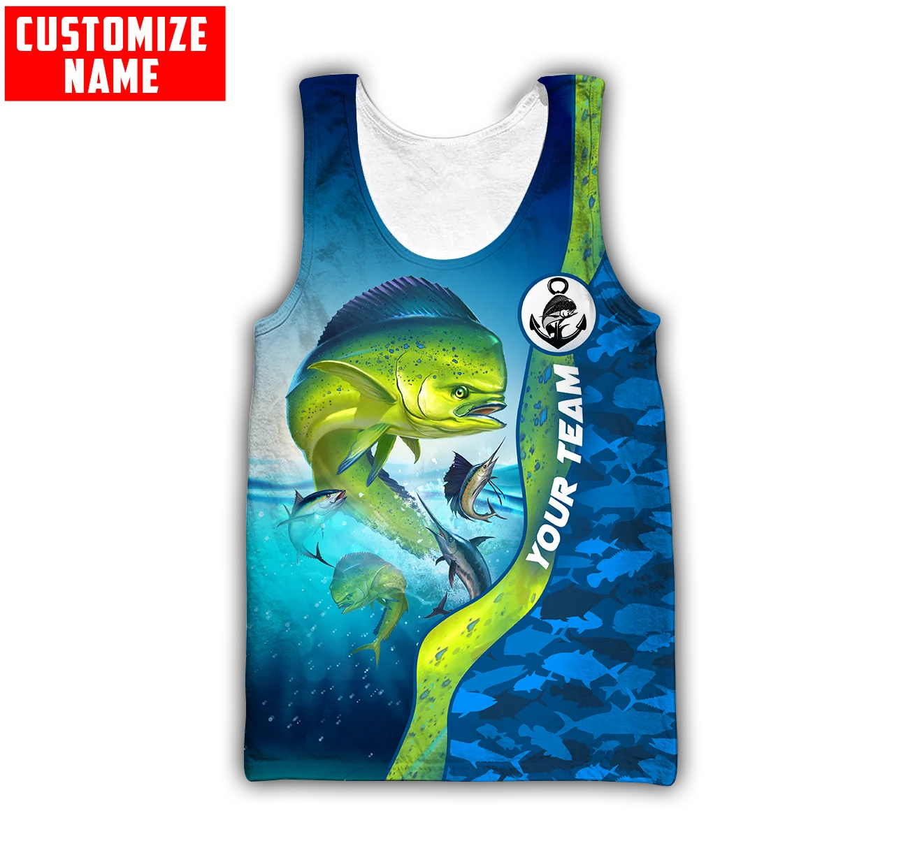 Fishing Vest - 男性用3DプリントのノースリーブTシャツ,カスタム名,mahi,夏,ストリートウェア,クール,ユニセックス,タンクトップbx42