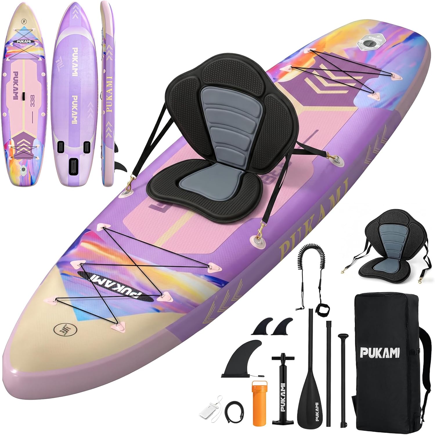 Fishing Backpack - エクストラワイドインフレータブルスタンドアップパドルボード、11'1