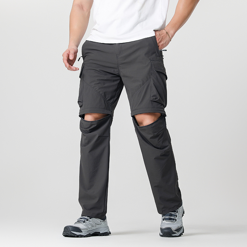Fishing Pants Waterproof - メンズ カーゴ ハイキング コンバーチブル パンツ、防水、速乾性、軽量、取り外し可能なジッパー、アウトドア アドベンチャー、釣り、キャンプに最適、オールシーズン対応の多用途ハイキング
