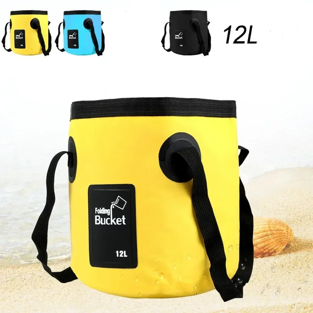 Fishing Bag Waterproof - 12L/20L 釣りバケツ折りたたみ防水便利な釣りボックス旅行折りたたみ式足浸しバケツキャンプコンテナバッグ