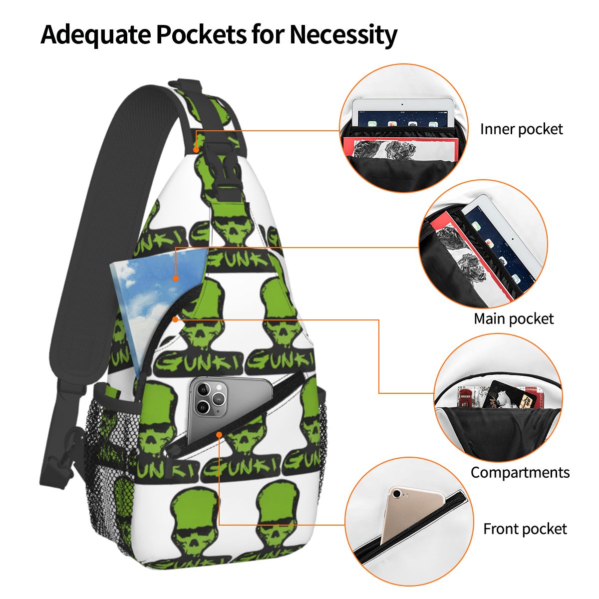 Gunki ロゴ アングリング スカル フィッシング Gun - Fishing Backpack のレビューと価格