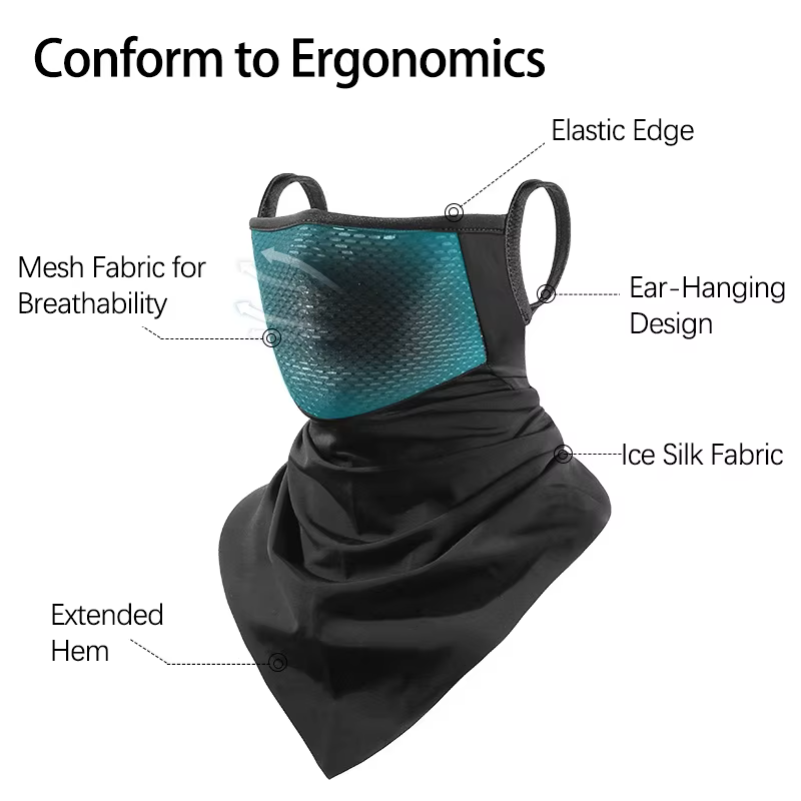 釣り用日焼け止めフェイスマスク通気性夏用冷却ユニセックスネッ - Fishing Mask Sun Protection のレビューと価格