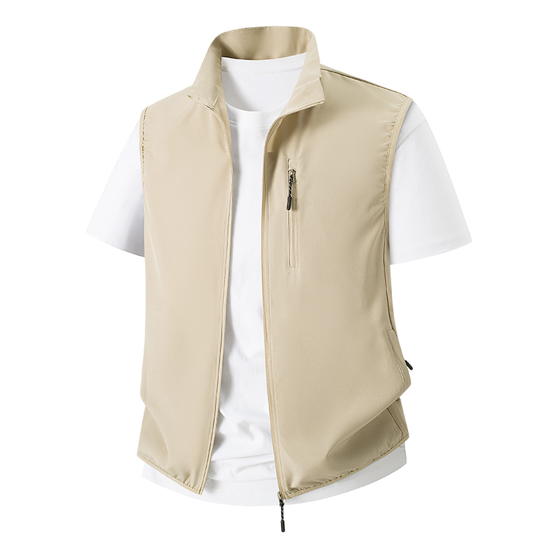 超薄型マルチジッパーポケットノースリーブジャケット男性ベスト - Fishing Vest のレビューと価格