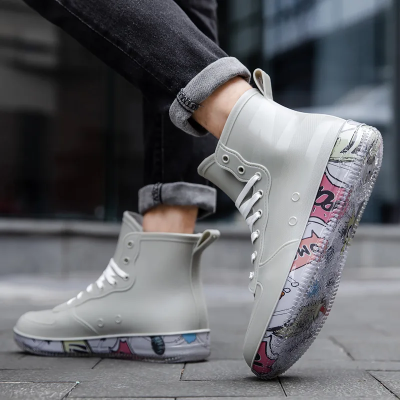 男性レインブーツファッショントレンディなヌードブーツ滑り止め - Fishing Boots のレビューと価格