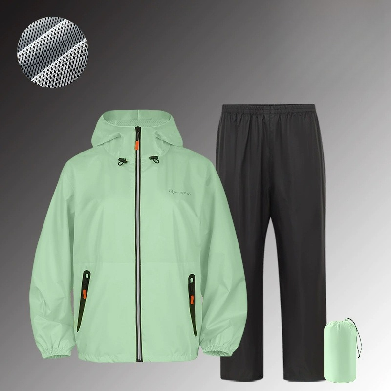 全身防水レインスーツ 反射材付き サイクリング/釣り用レイン - Fishing Rain Suit のレビューと価格