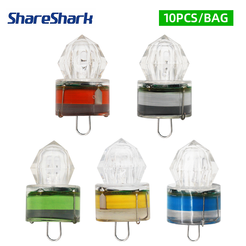 ShareShark 10個入り LED釣りライト 水中遠投 - Fishing Bag Waterproof のレビューと価格