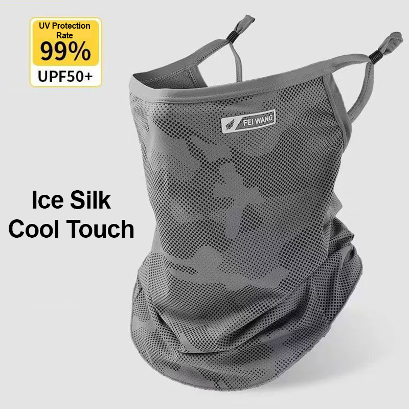 ネックゲイター UV保護フェイスマスク アイスシルク ユニセ - Fishing Mask Sun Protection のレビューと価格