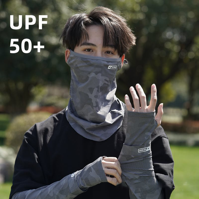 ネックゲイター UV保護フェイスマスク アイスシルク ユニセ - Fishing Mask Sun Protection のレビューと価格