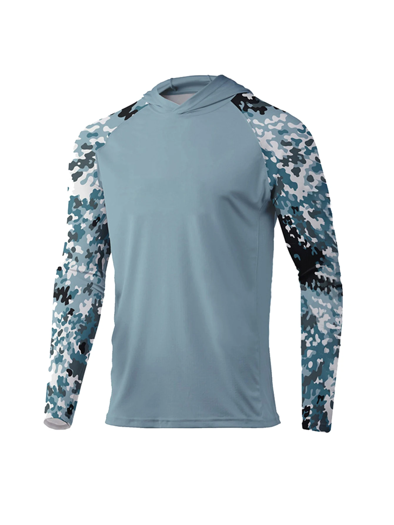 釣り服パフォーマンスフィッシングパーカー紫外線保護 UPF  - Fishing Shirt Uv Protection のレビューと価格