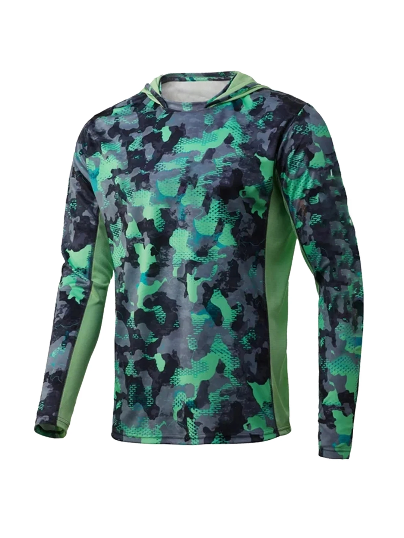 釣り服パフォーマンスフィッシングパーカー紫外線保護 UPF  - Fishing Shirt Uv Protection のレビューと価格