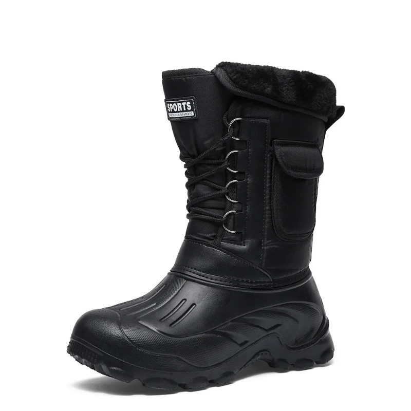 高品質冬用メンズロングコットンブーツ、暖かいプラットフォーム - Fishing Boots のレビューと価格
