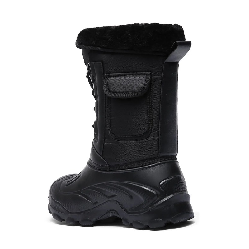 高品質冬用メンズロングコットンブーツ、暖かいプラットフォーム - Fishing Boots のレビューと価格