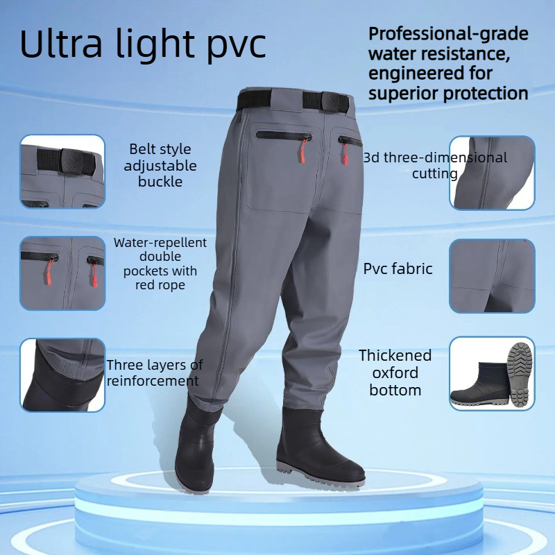 メンズ防水釣り用ウェーダーパンツ、ナイロン製ハーフボディウエ - Fishing Waders のレビューと価格