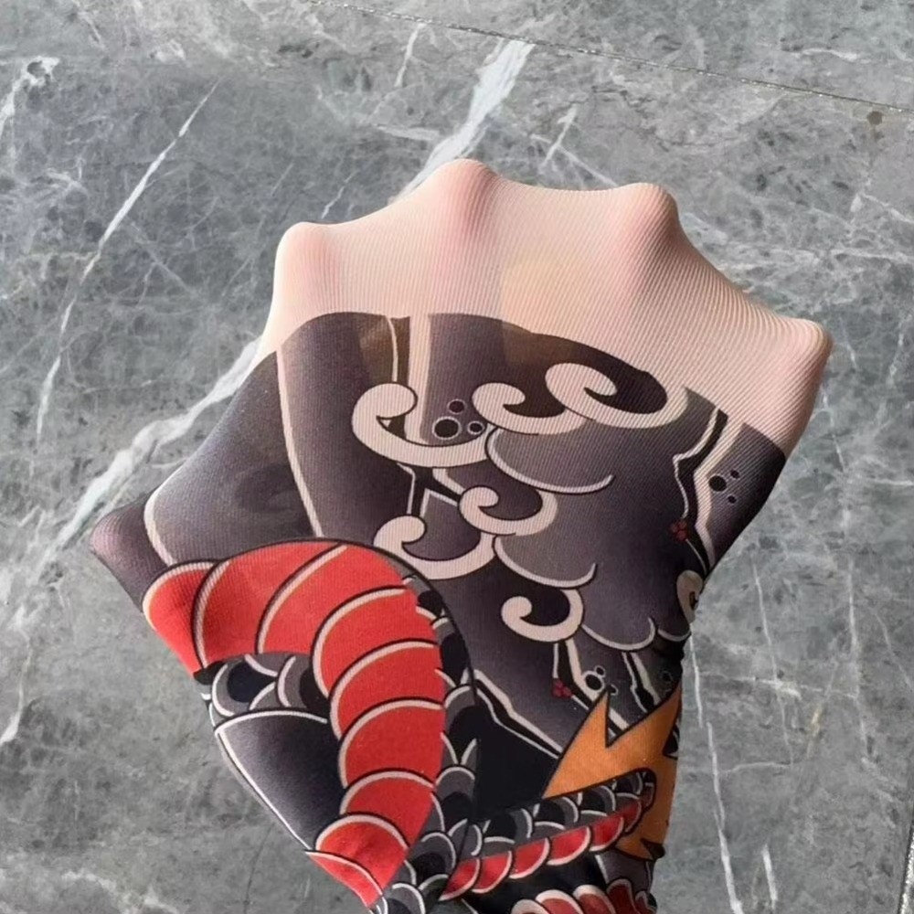 フルレッグフェイクタトゥーソックスプリントタイツ日焼け防止釣 - Fishing Socks のレビューと価格