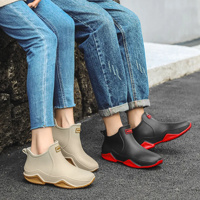 男女兼用ローカットレインシューズ：アウトドアフィッシング防水 - Fishing Boots のレビューと価格