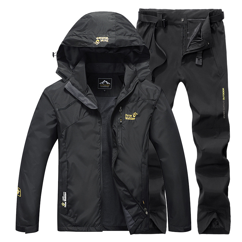 防水釣りスーツ通気性耐久性のあるフード付きジャケット釣りウェ - Fishing Jacket Waterproof のレビューと価格