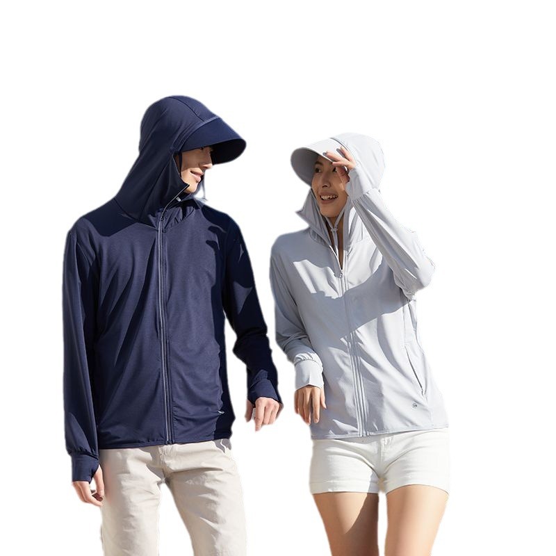 新しいアイスシルク日焼け止めジャケット男性女性用通気性 UV - Fishing Shirt Uv Protection のレビューと価格