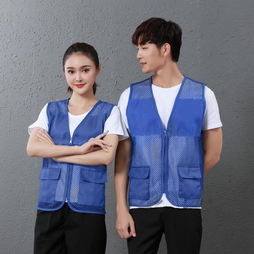フィッシングベスト 中空ジッパー前立て ダブルポケット Vネ - Fishing Vest のレビューと価格