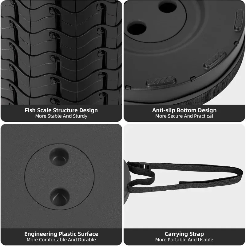 折りたたみスツールポータブル折りたたみ拡張可能なスツールキャ - Fishing Belt のレビューと価格