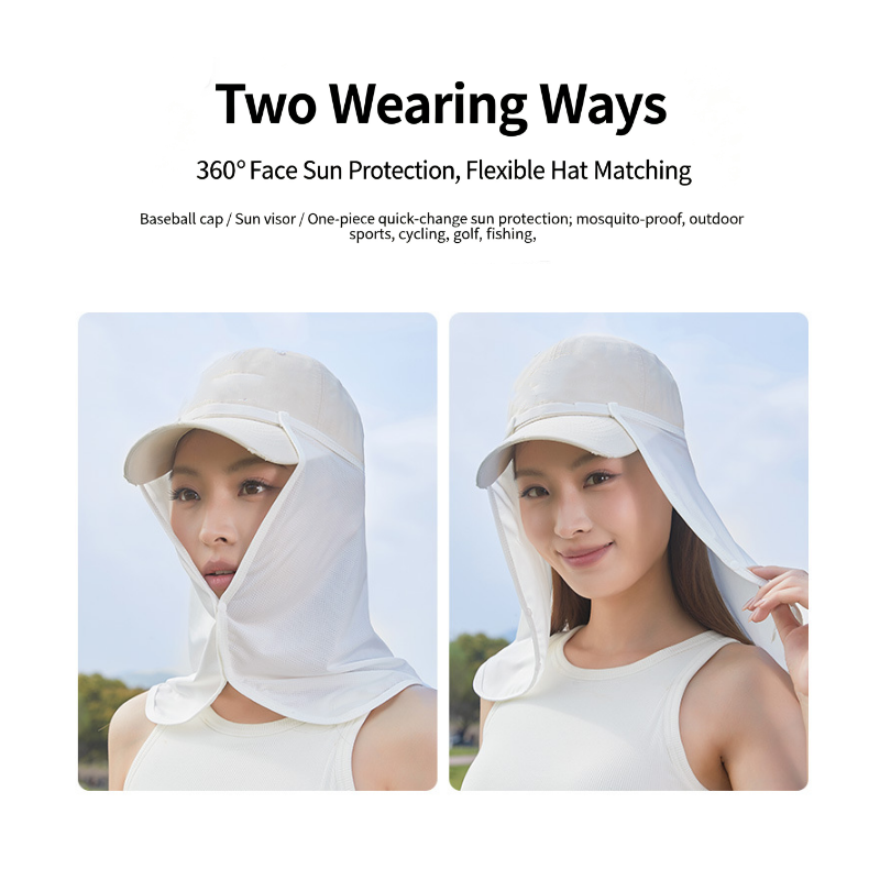 夏用ネックドレープ日焼け防止取り外し可能な冷却フィッシングフ - Fishing Mask Sun Protection のレビューと価格