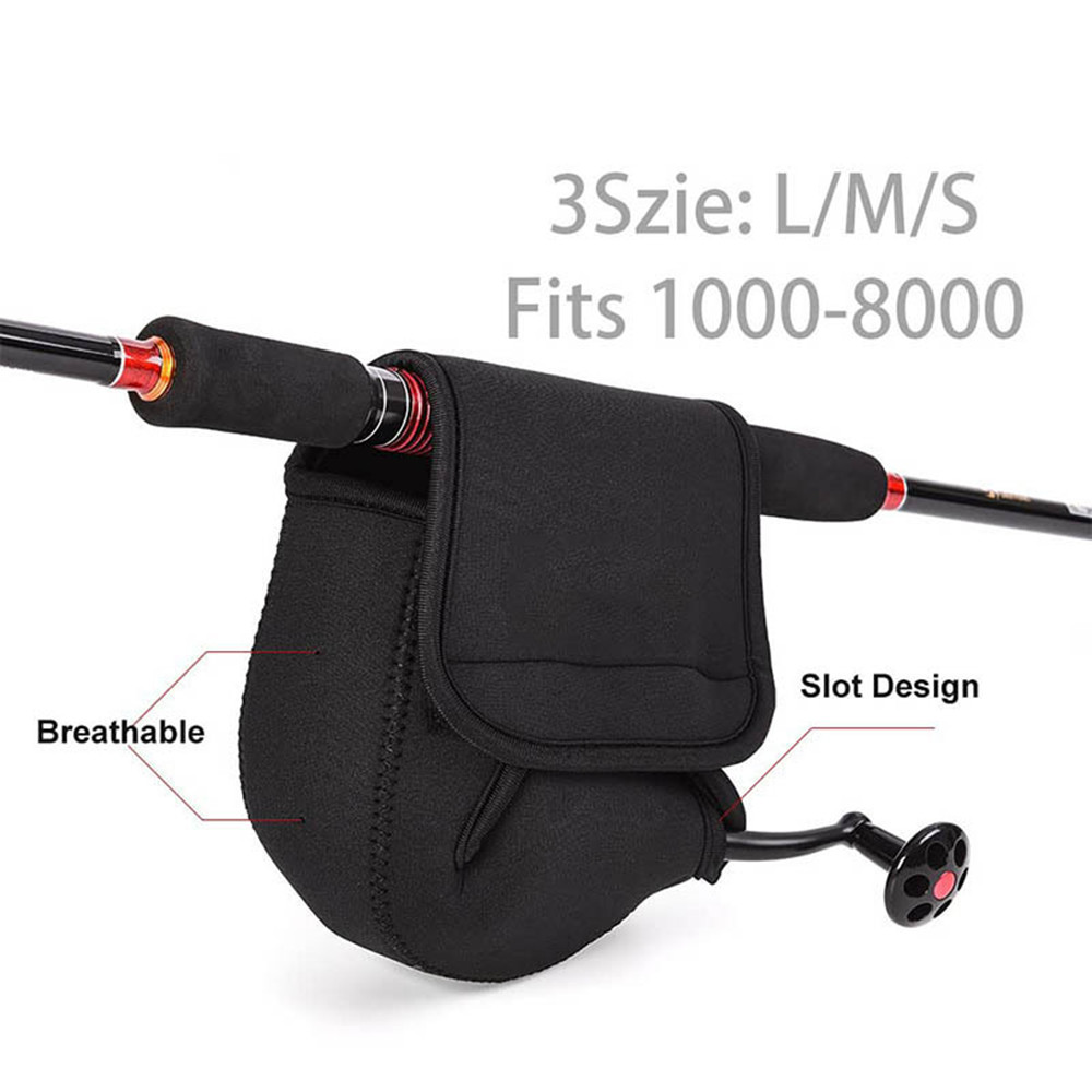 S/M/L スピニング釣りリールカバーネオプレンホイール保護 - Fishing Bag Waterproof のレビューと価格