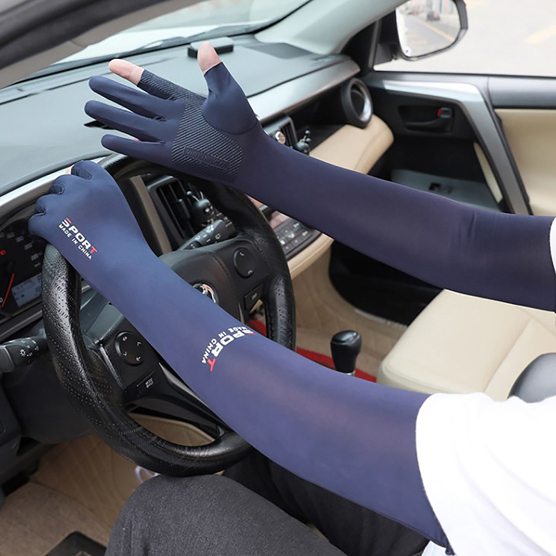 新しいメンズフィッシング日焼け止めアームスリーブ夏用アイスシ - Fishing Gloves のレビューと価格