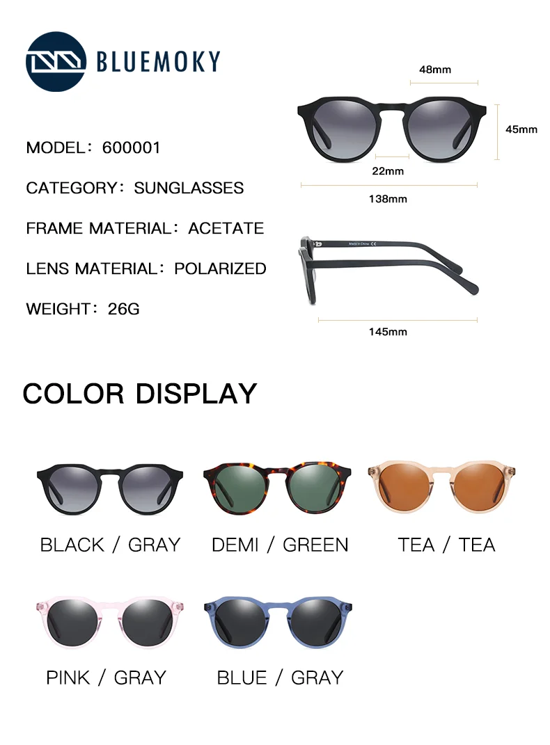 BLUEMOKY 偏光 UV400 保護サングラス アセテー - Fishing Sunglasses Polarized のレビューと価格