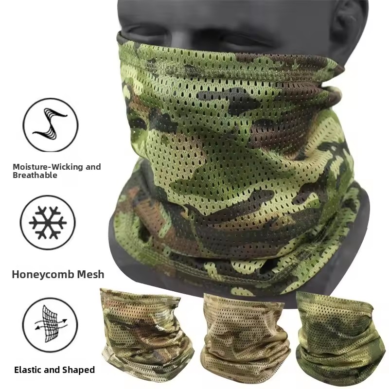 通気性のあるメッシュ素材の日焼け止め、釣り、登山、UVカット - Fishing Mask Sun Protection のレビューと価格