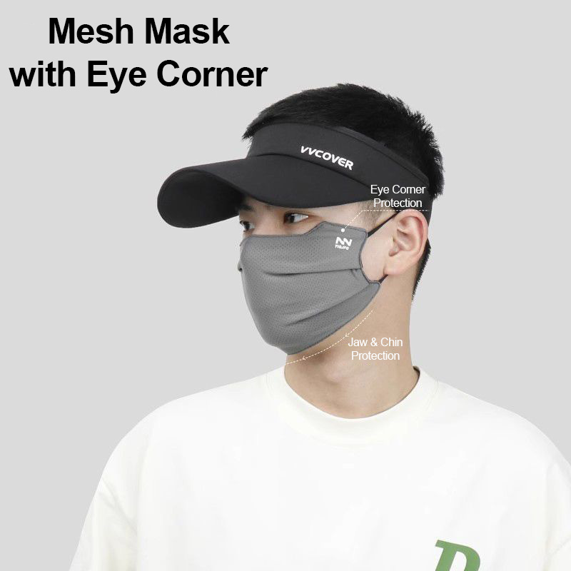 サンフェイスマスク男性サイクリング釣りメッシュ通気性スポーツ - Fishing Mask Sun Protection のレビューと価格