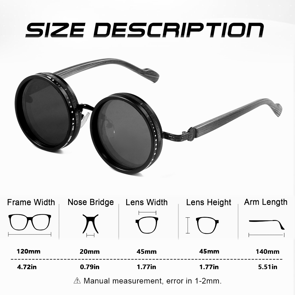 CRIXALIS 2 個偏光スチームパンク調節可能なサングラ - Fishing Sunglasses Polarized のレビューと価格