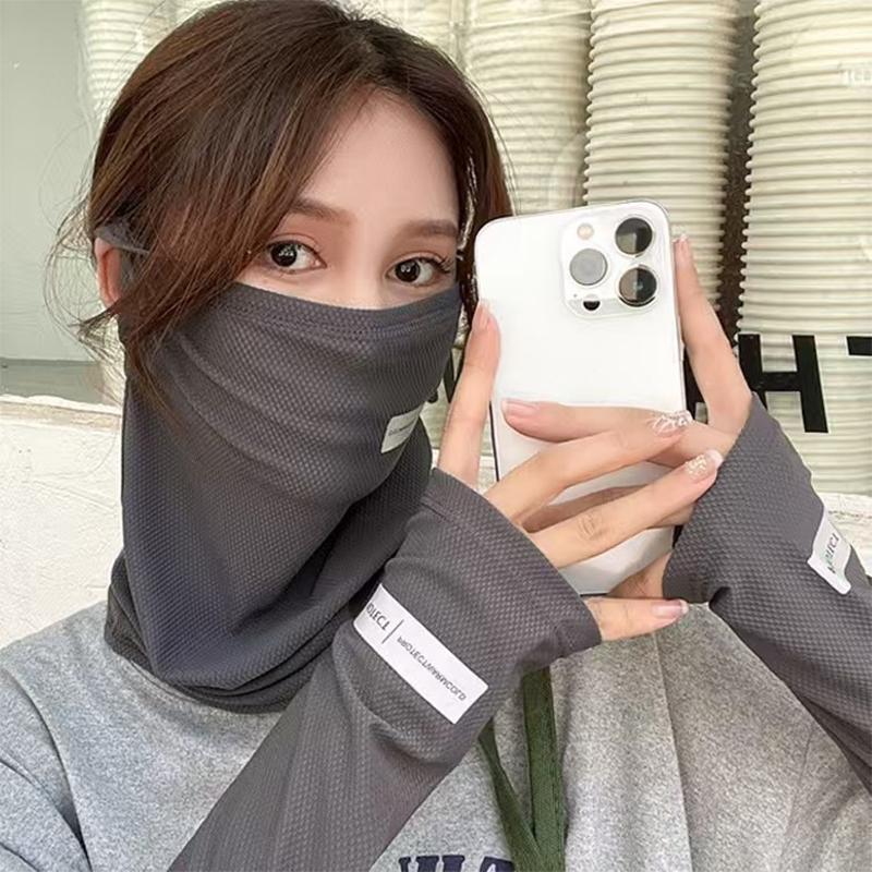 アイスシルク日焼け止めセット*フェイスマスク+アームスリーブ - Fishing Mask Sun Protection のレビューと価格