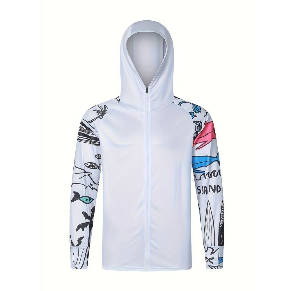 抗 UV UPF 50+ ジャケットハイキング釣りウェアジッ - Fishing Jacket Waterproof のレビューと価格