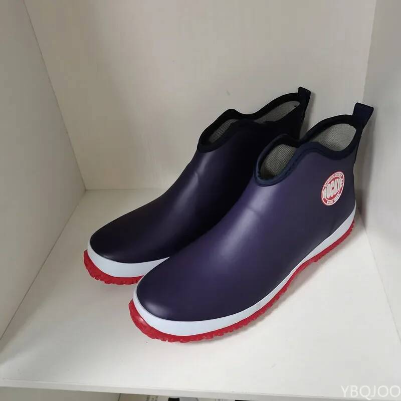 メンズ滑り止めレイン防水ラバーアンクルアウトドアレジャー釣り - Fishing Boots のレビューと価格