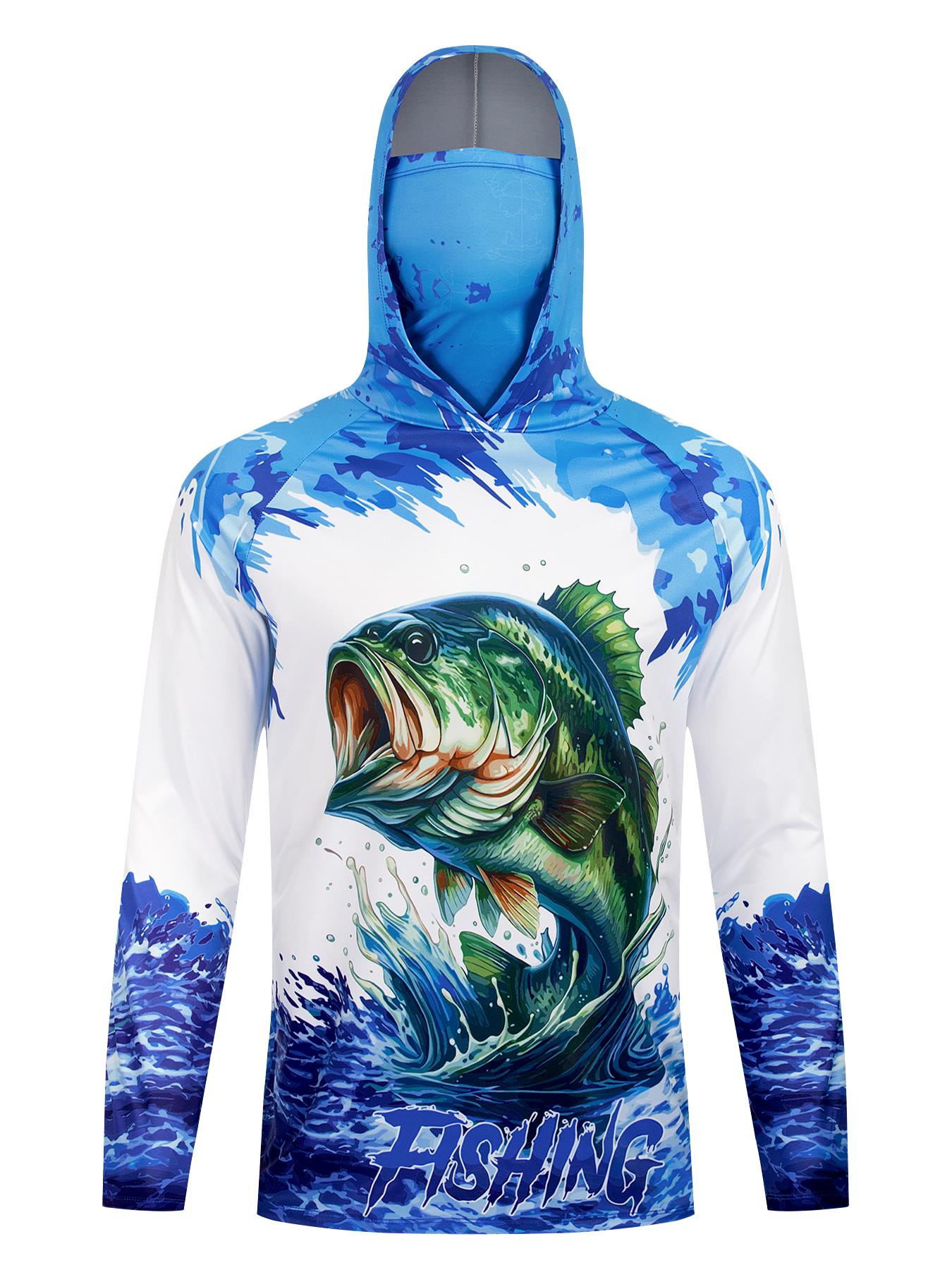 フィッシングフード付きシャツ UPF 50 フィッシュパーカ - Fishing Shirt Uv Protection のレビューと価格